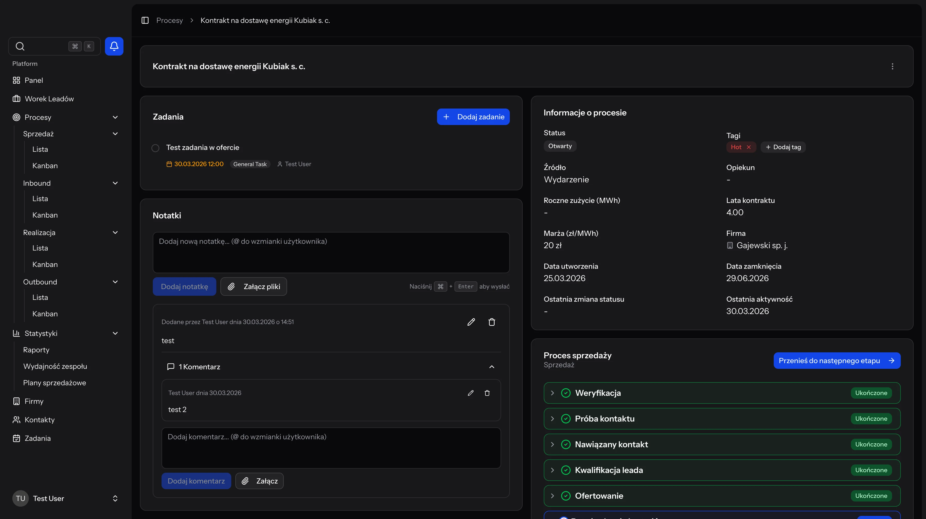 Widok pojedynczej oferty